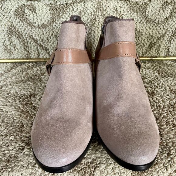 Sam Edelman Phoenix Taupe Suede Bootie Boots Size 7 NWOT - Picture 4 of 5